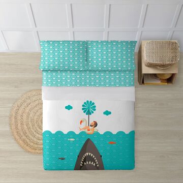 Conjunto de Lençóis Decolores Jaws Multicolor 175 X 270 cm