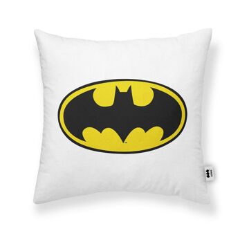 Capa de Travesseiro Batman Branco 45 X 45 cm