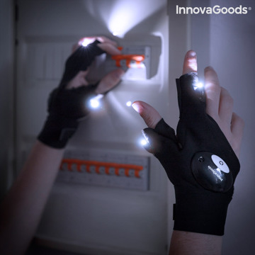 Luvas com Iluminação LED Gleds Innovagoods 2 Unidades