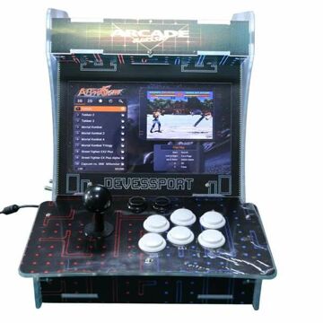 Máquina Arcade Acrylic Bartop Twins 19" Retro Sobremesa