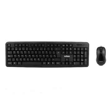 Teclado e Rato Nilox NXKME000003 USB Qwerty Espanhol