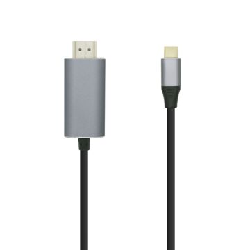 Cabo Usb-c para Hdmi Aisens A109-0392 Preto 80 cm 4K Ultra Hd