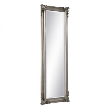 Espelho 56 X 4 X 172 cm Cristal Madeira Prata