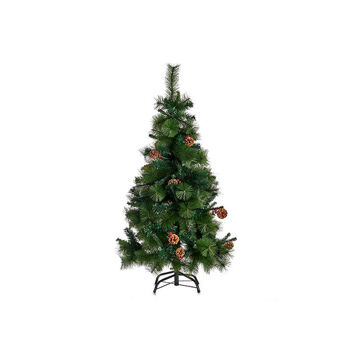 árvore de Natal Vermelho Metal Castanho Verde Plástico (ø 60 X 120 cm)