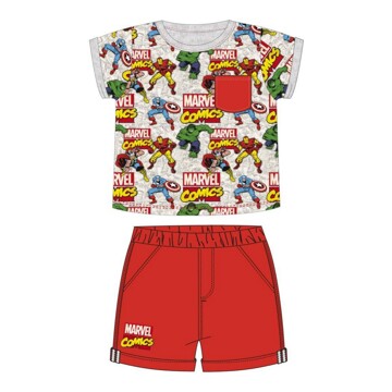 Conjunto de Vestuário Marvel Vermelho 24 Meses