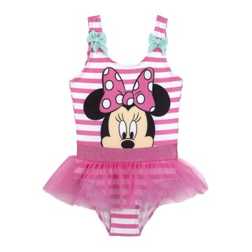 Fato de Banho de Menina Minnie Mouse Cor de Rosa 2 Anos