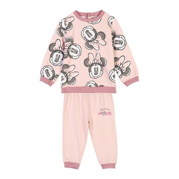 Fato de Treino Infantil Minnie Mouse Cor de Rosa 18 Meses