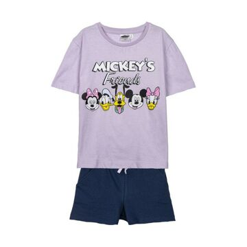 Conjunto de Vestuário Minnie Mouse Infantil Lilás 4 Anos