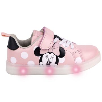 Sapatilhas Desportivas com LED Minnie Mouse Velcro Cor de Rosa 32