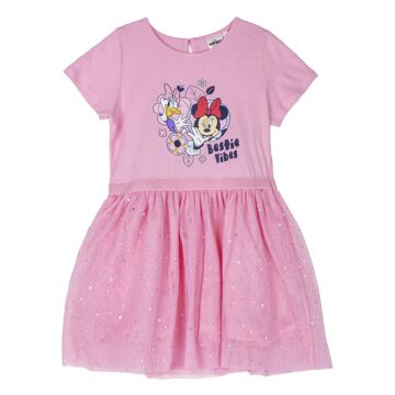 Vestido Minnie Mouse Cor de Rosa 5 Anos