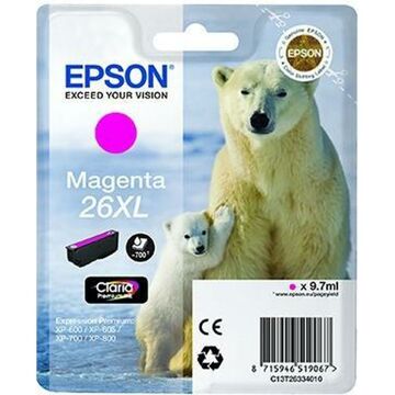 Tinteiro de Tinta Original Epson 26XL Magenta