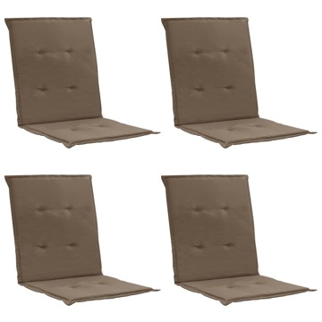 Almofadões Cadeiras Jardim 4 pcs 100x50x3 cm Cinza-acastanhado