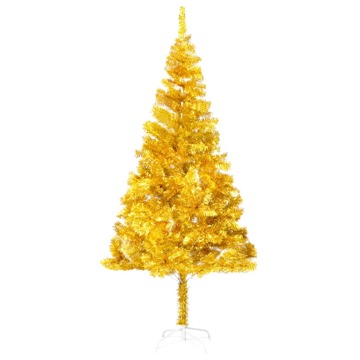 Árvore de Natal Artificial com Suporte 180 cm Pet Dourado