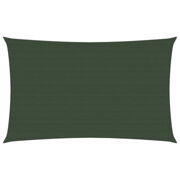 Para-sol Estilo Vela 160 G/m² 3x5 M Pead Verde-escuro