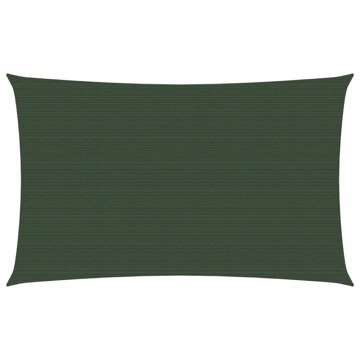 Para-sol Estilo Vela 160 G/m² 3x6 M Pead Verde-escuro