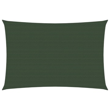 Para-sol Estilo Vela 160 G/m² 6x7 M Pead Verde-escuro