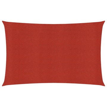 Para-sol Estilo Vela 160 G/m² 3x4,5 M Pead Vermelho