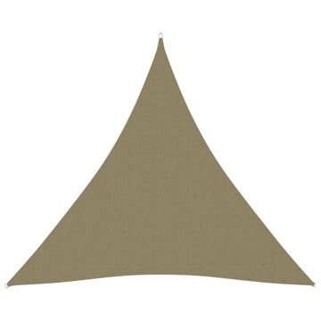 Para-sol Estilo Vela Tecido Oxford Triangular 6x6x6 M Bege