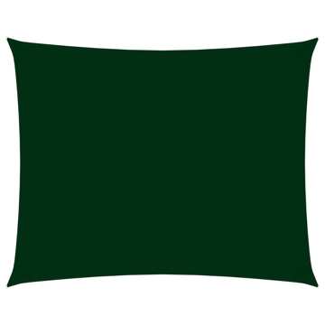 Para-sol Vela Tecido Oxford Retangular 3x4 M Verde-escuro