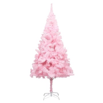 Árvore de Natal Artificial com Suporte 240 cm Pvc Cor-de-rosa