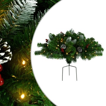 Árvore de Natal Artificial de Exterior 40 cm Pvc Verde