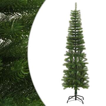 Árvore de Natal Artificial Fina com Suporte Pe 180 cm