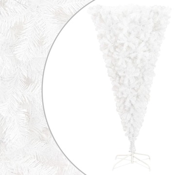 Árvore de Natal Artificial Invertida com Suporte 210 cm Branco