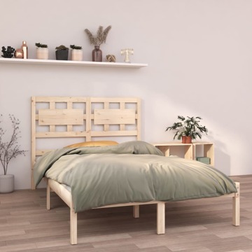 Estrutura de Cama King 150x200 cm Madeira Maciça