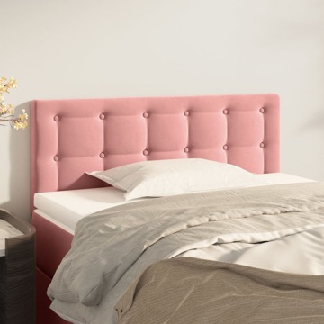 Cabeceira de Cama Veludo 80x5x78/88 cm Rosa