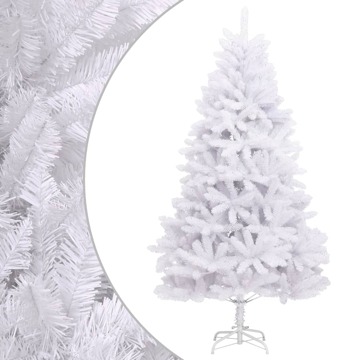 árvore de Natal Artificial Articulada com Suporte 210 cm Branco