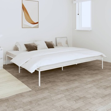 Estrutura de Cama 180x200 cm Metal Branco