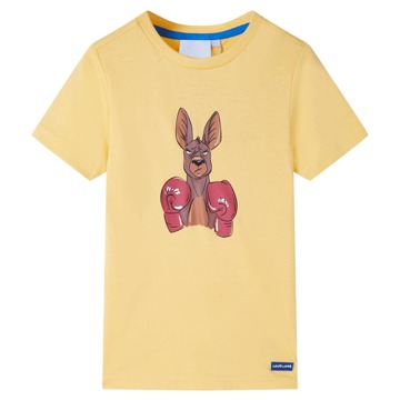 T-shirt Infantil com Mangas Curtas Amarelo 128