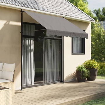 Toldo Retrátil 200x150 cm Tecido e Aço Antracite