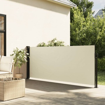 Toldo Lateral Retrátil 100x300 cm Cor Creme