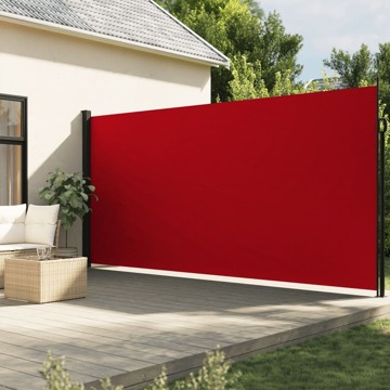 Toldo Lateral Retrátil 220x500 cm Vermelho