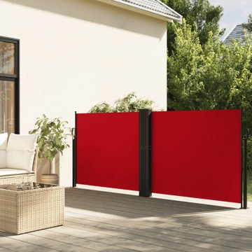 Toldo Lateral Retrátil 120x600 cm Vermelho