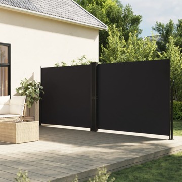 Toldo Lateral Retrátil 160x600 cm Preto