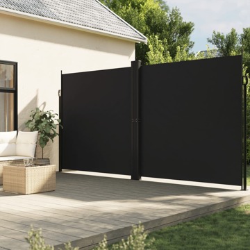 Toldo Lateral Retrátil 200x600 cm Preto