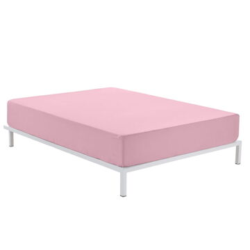 Lençol de Baixo Ajustável Fijalo Cor de Rosa 180 X 190/200 cm