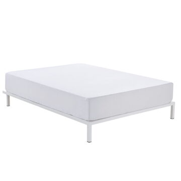 Lençol de Baixo Alexandra House Living Branco 150 X 210 cm