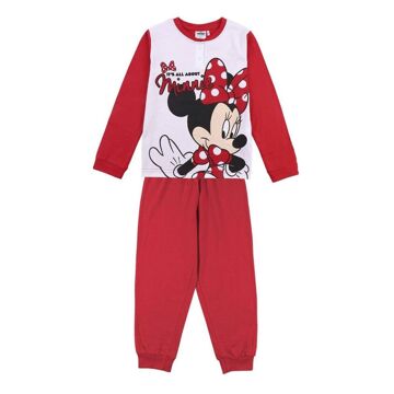 Pijama Infantil Minnie Mouse Vermelho 6 Anos