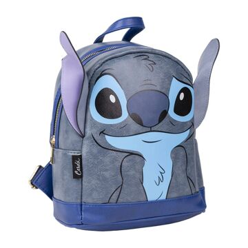 Mochila Casual Stitch Azul 19,5 X 25 X 11 cm