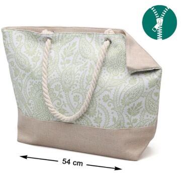 Bolsa Paisley Verde Praia