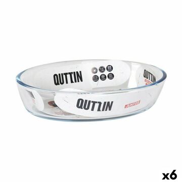 Recipiente de Cozinha Quttin 700 Ml Vidro Oval (6 Unidades)