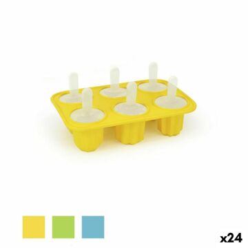 Forma para Gelados Quttin Formas Silicone 18 X 5,3 X 12,3 cm (24 Unidades)