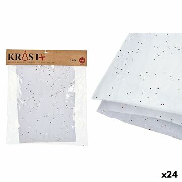 Acessório para Presépio Tapete Branco 50 X 0,01 X 50 cm (24 Unidades)