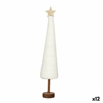 árvore de Natal Branco Dourado 8,5 X 43 X 8,5 cm (12 Unidades)