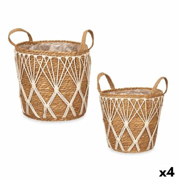 Conjunto de Vasos 2 Peças Natural Algas Marinhas (4 Unidades)