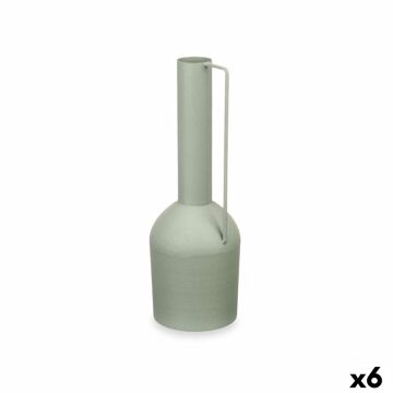 Vaso Alto Verde Aço 13 X 39 X 13 cm (6 Unidades)