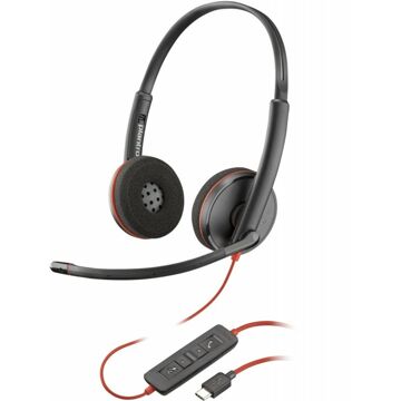 Auriculares com Microfone HP Blackwire 3220 Preto